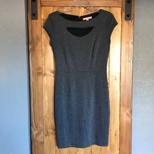 Gray Key hole dress